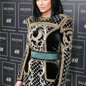 Balmain X H&M Green Emeraud Suede Leather Belt